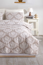 L'essentiel linge de maison Juego de colcha doble Post - Brown